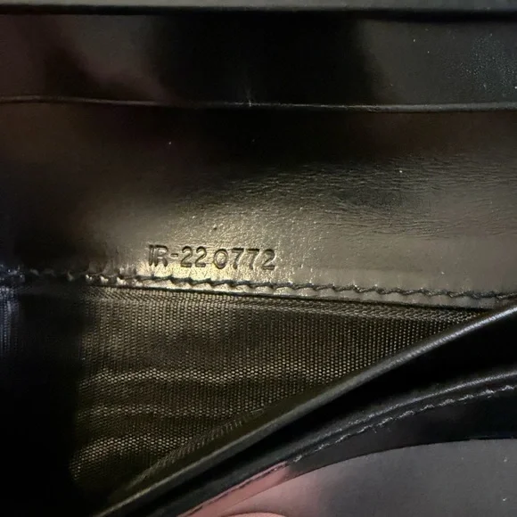 Salvatore Ferragamo Gancini Black Embossed Bifold Leather Wallet